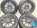 225/55R18 ブリヂストン ブリザック DM-V3 　 LEYBAHN 18x7.5 55 114.3-5穴 中古タイヤ スタッドレスタイヤ ホイールセット 4本セット