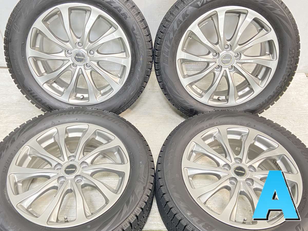 205/55R16 ブリヂストン ブリザック VRX2 　 BALMINUM 16x6.5 48 100-5穴 中古タイヤ スタッドレスタイヤ ホイールセット 4本セット