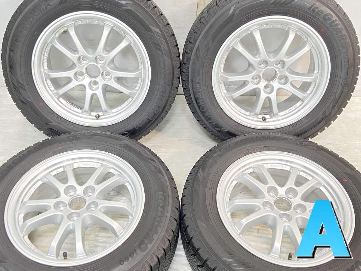 195/65R15 ヨコハマ アイスガード iG60 トヨタ純正 15x6.5 40 100-5穴 中古タイヤ スタッドレスタイヤ ホイールセット 4本セット