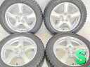 205/55R16 ダンロップ ウィンターマックス WM02 　 VIOLENTO 16x6.5 48 100-5穴 中古タイヤ スタッドレスタイヤ ホイールセット 4本セット