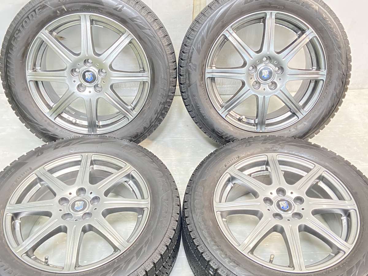 205/55R16 ブリヂストン ブリザック VRX2 　 ラファール 16x6.5 48 100-5穴 中古タイヤ スタッドレスタイヤ ホイールセット 4本セット