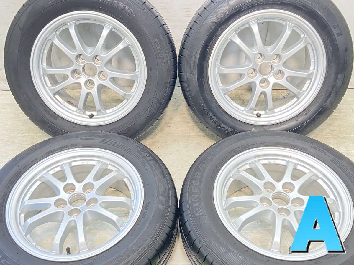 195/65R15 ファルケン シンセラ SN832i トヨタ純正 15x6.5 40 100-5穴 中古タイヤ サマータイヤ ホイールセット 4本セット