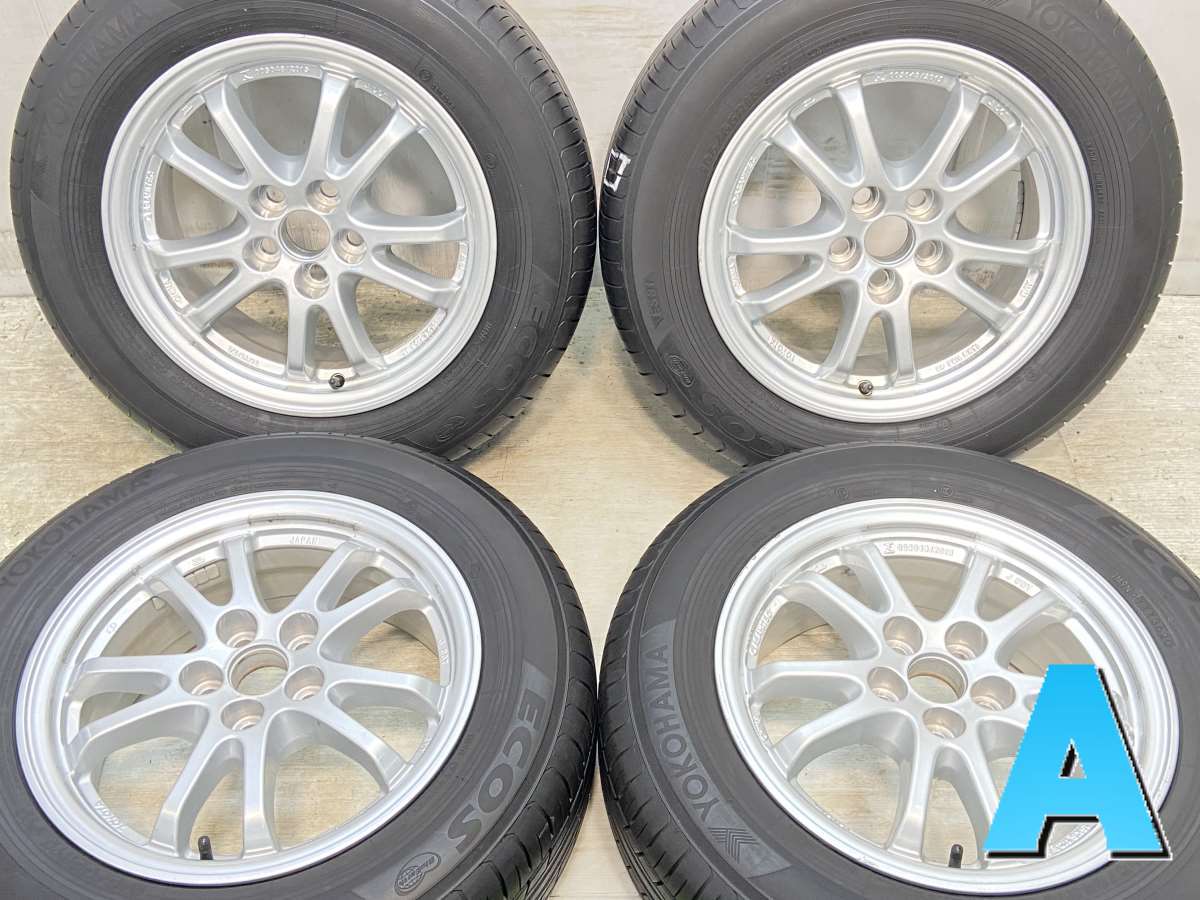 195/65R15 ヨコハマ エコス ES31 トヨタ純正 15x6.5 40 100-5穴 中古タイヤ サマータイヤ ホイールセット 4本セット