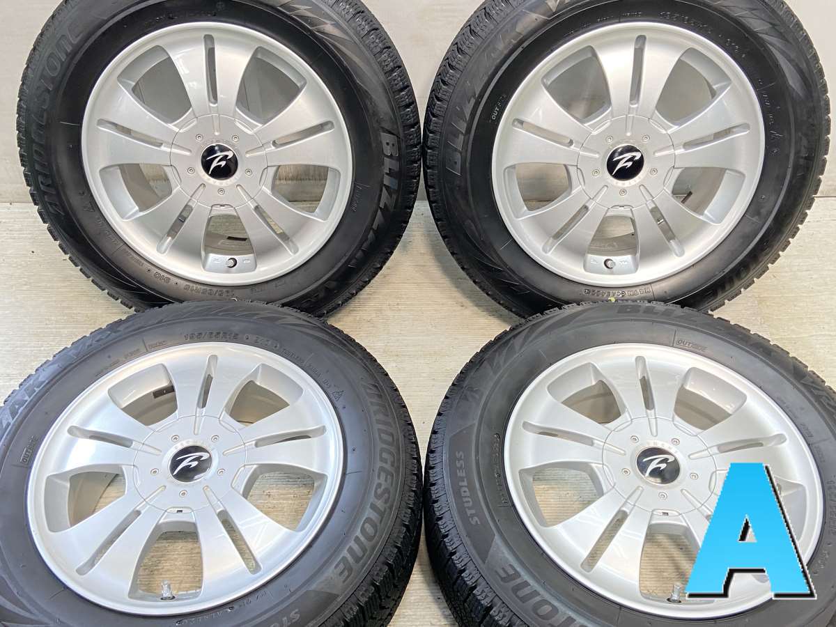 195/65R15 ブリヂストン ブリザック VRX2 FLYMANT 15x6.5 45 100/114.3-5穴 中古タイヤ スタッドレスタイヤ ホイールセット 4本セット