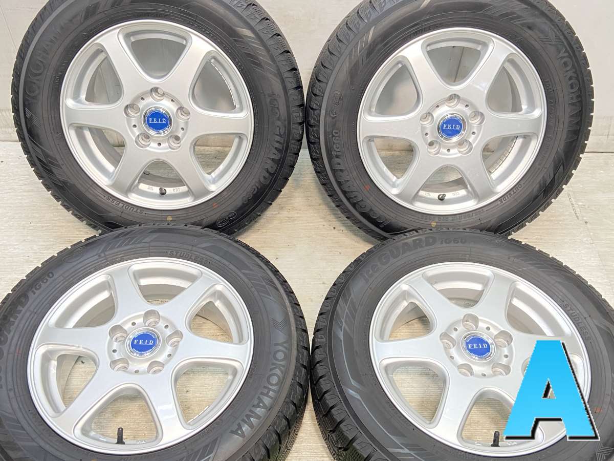 195/65R15 ヨコハマ アイスガード iG60 ブリヂストン FEID 15x6.0 48 114.3-5穴 中古タイヤ スタッドレスタイヤ ホイールセット 4本セット