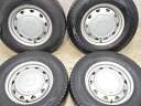 165R13 6PR ダンロップ ウィンターマックス SV01 キャロウィン LZ 13x5.0 100/110/114.3-4穴 中古タイヤ スタッドレス...
