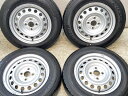 155/80R14 88/86LT ダンロップ エナセーブ VAN01 トヨタ純正 AL 14x5.0 100-4穴 中古タイヤ サマータイヤ ホイールセット ...