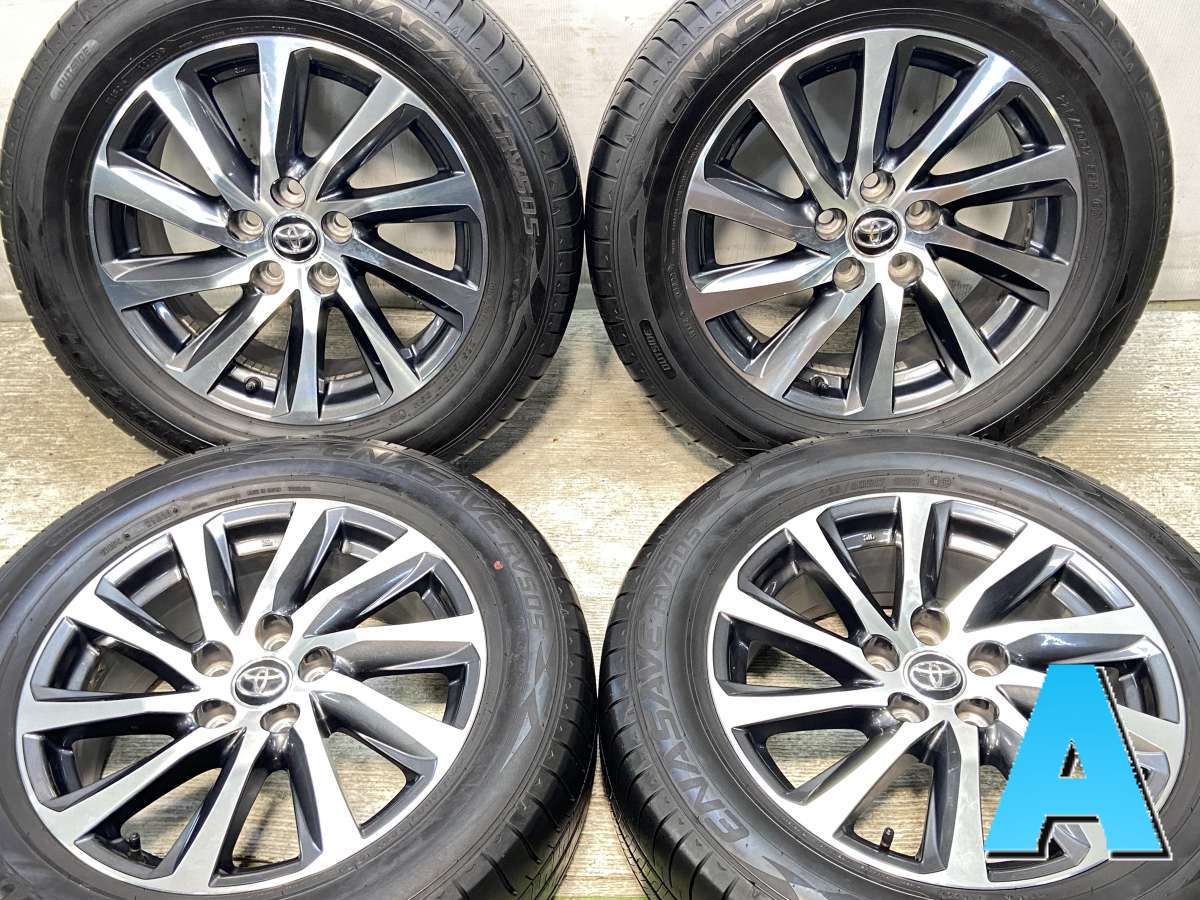 225/60R17 ダンロップ エナセーブ RV505 トヨタ純正 17x6.5 33 114.3-5穴 中古タイヤ サマータイヤ ホイールセット 4本セット