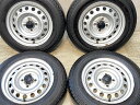 155/80R14 88/86LT ブリヂストン V600 トヨタ純正 AL 14x5.0 39 100-4穴 中古タイヤ サマータイヤ ホイールセット 4本セ...