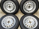 155/80R14 88/86 LT ブリヂストン ブリザック VL1 トヨタ純正 AL 14x5.0 39 100-4穴 中古タイヤ スタッドレスタイヤ ホイ...