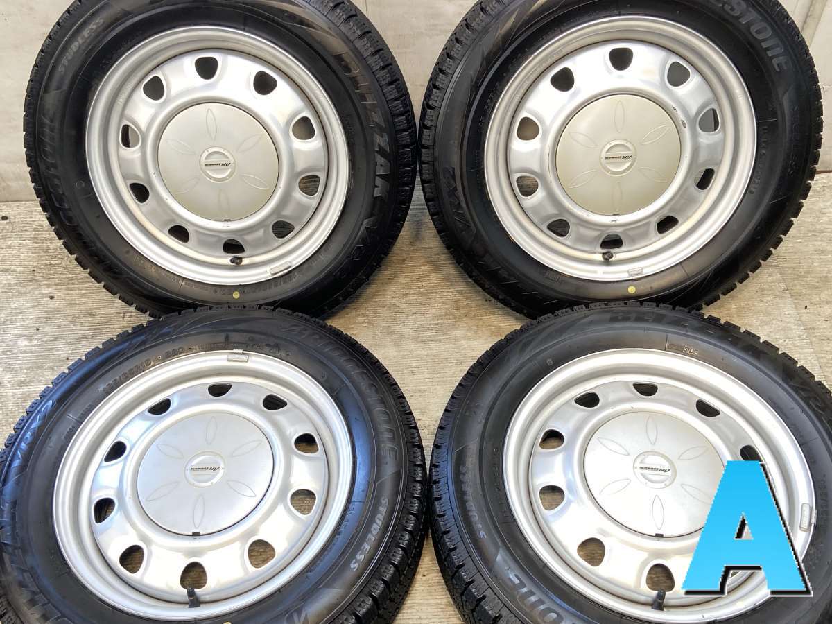 185/65R15 ブリヂストン ブリザック VRX2 　 SCHWARZ MV 15x5.5 100/114.3-4穴 中古タイヤ スタッドレスタイヤ ホイールセット 4本セット