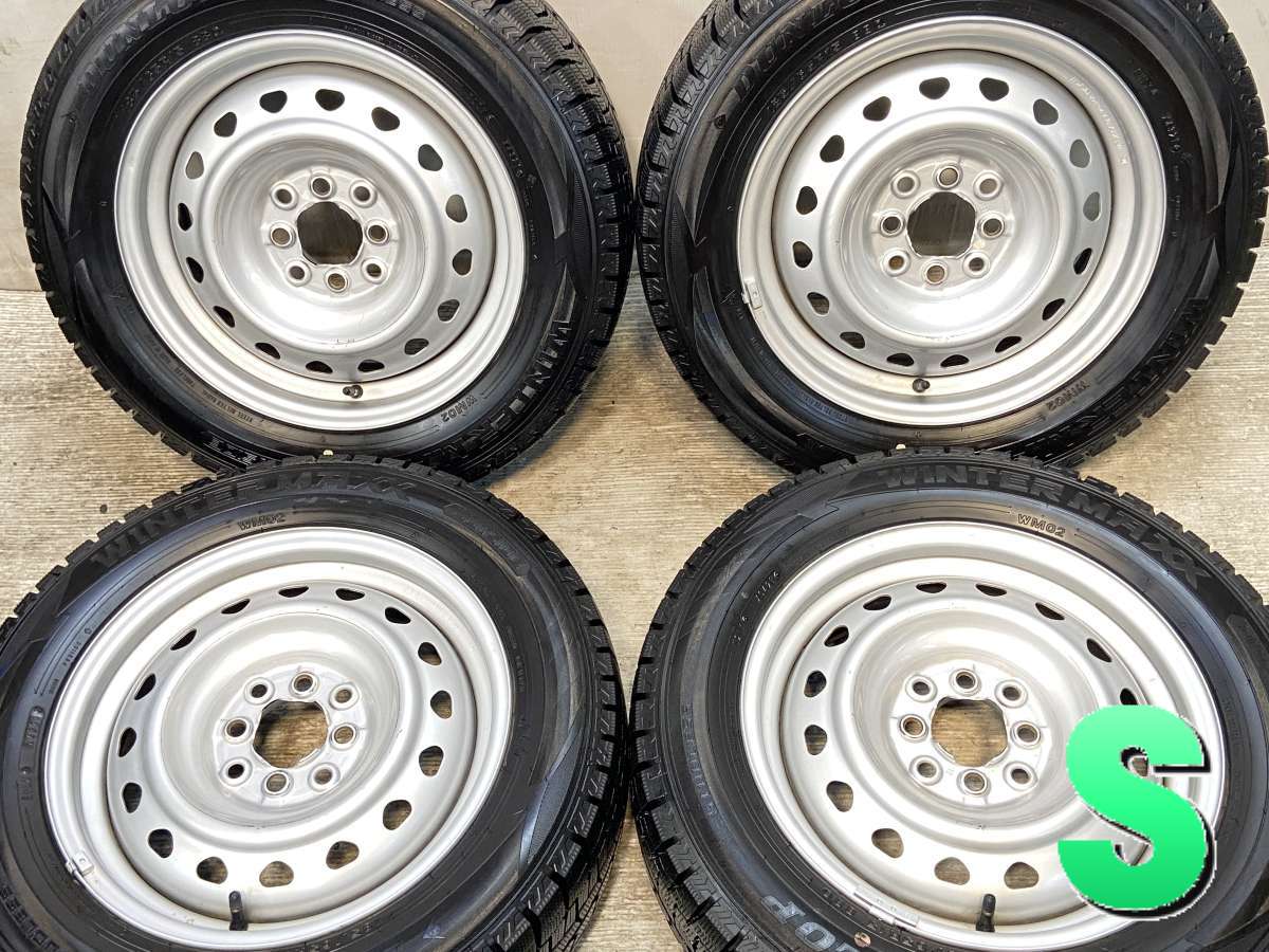 185/65R15 ダンロップ ウィンターマックス WM02 　 R8 15x5.5 100/114.3-4穴 中古タイヤ スタッドレスタイヤ ホイールセット 4本セット