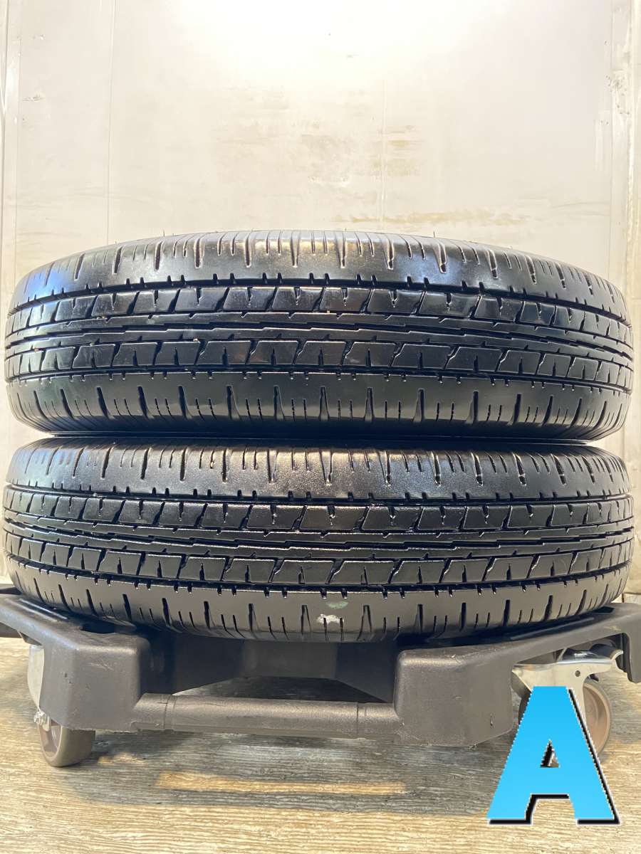 Rakuten - 155/80R14 88/86LT ダンロップ エナセーブ VAN01 中古タイヤ サマータイヤ 2本セット