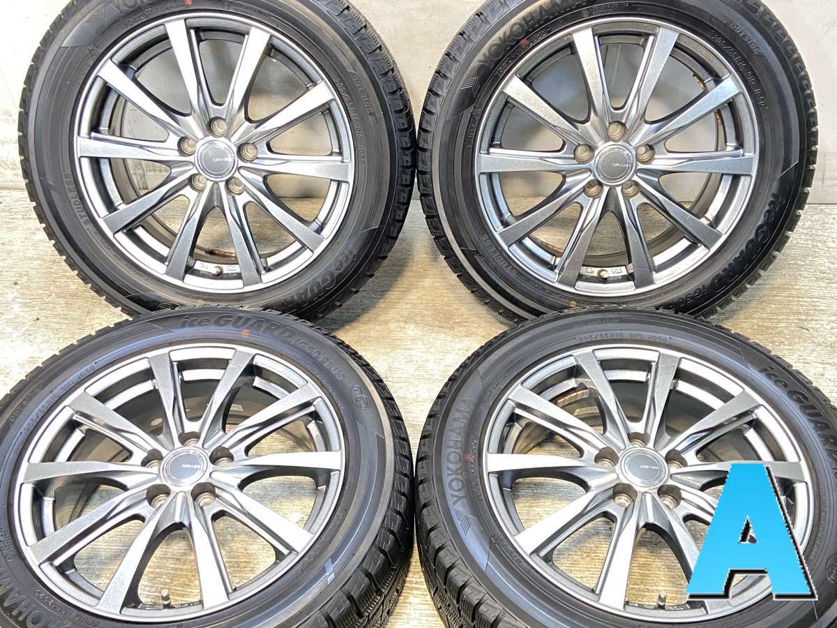205/55R16 ヨコハマ アイスガード iG50 PLUS 　 GRASS 16x6.5 48 100-5穴 中古タイヤ スタッドレスタイヤ ホイールセット 4本セット