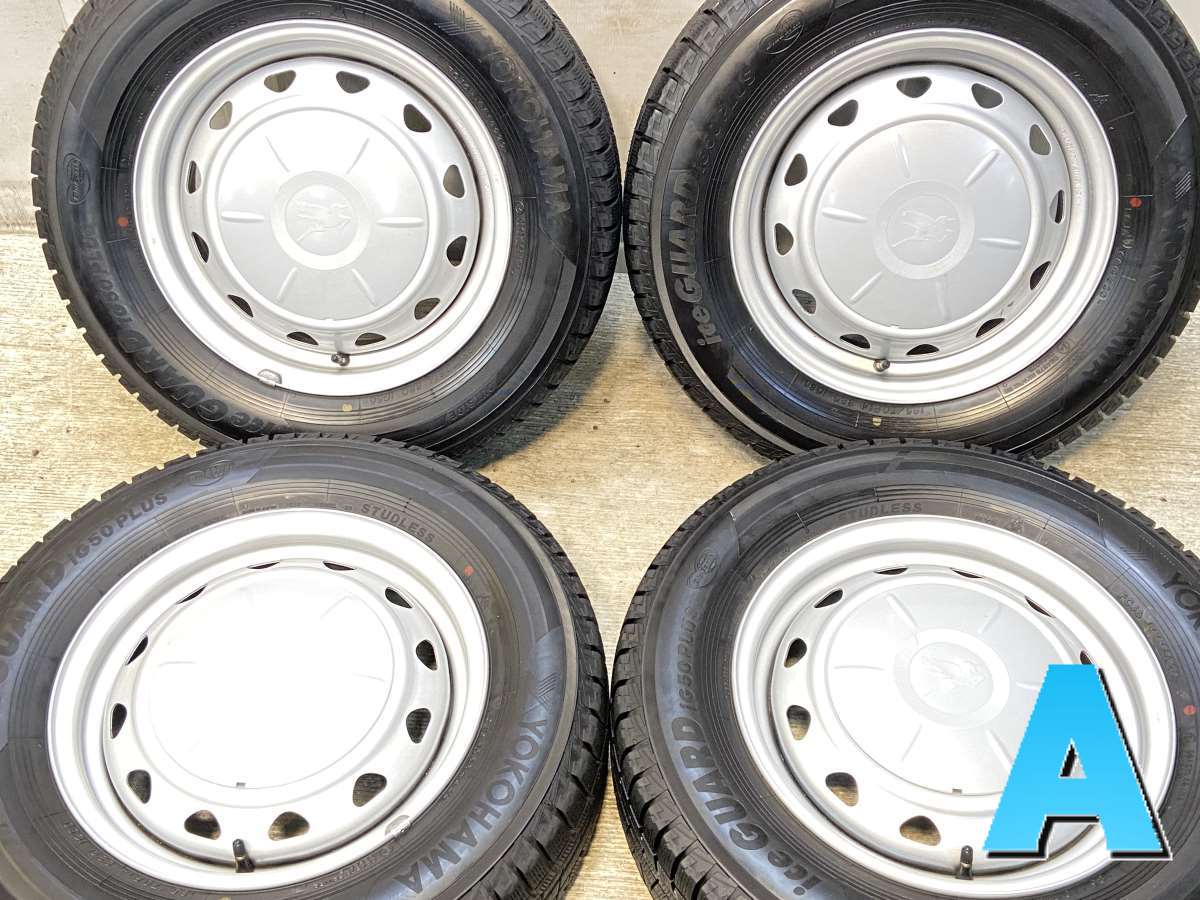 185/70R14 ヨコハマ アイスガード iG50 PLUS 　 キャロウィン VK 14x5.0 100/114.3-4穴 中古タイヤ スタッドレスタイヤ ホイールセット 4本セット