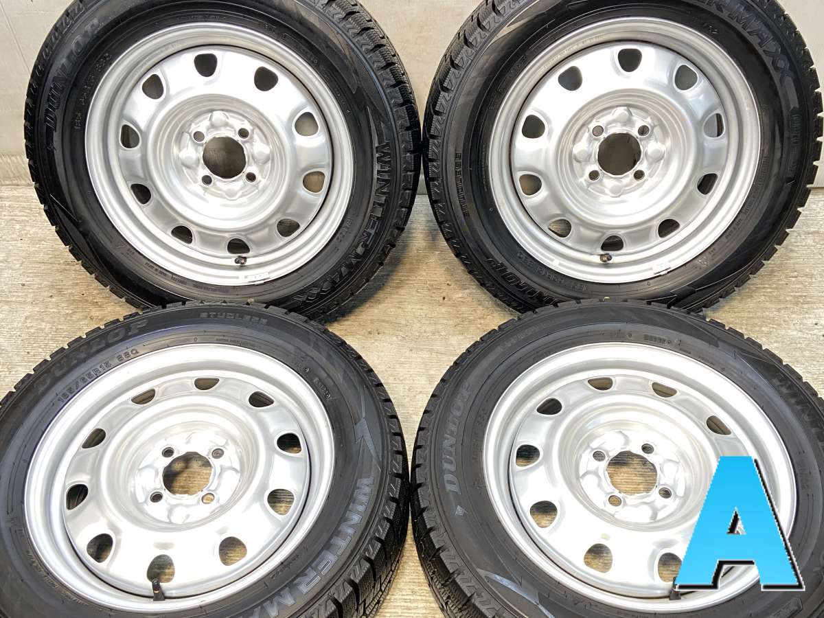 185/65R15 ダンロップ ウィンターマックス WM02 　 TOPY M60 15x5.5 100-4穴 中古タイヤ スタッドレスタイヤ ホイールセット 4本セット
