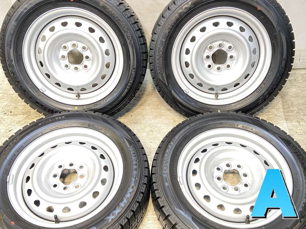 185/65R15 ダンロップ ウィンターマックス WM02 　 R6 15x5.5 100/114.3-4穴 中古タイヤ スタッドレスタイヤ ホイールセット 4本セット