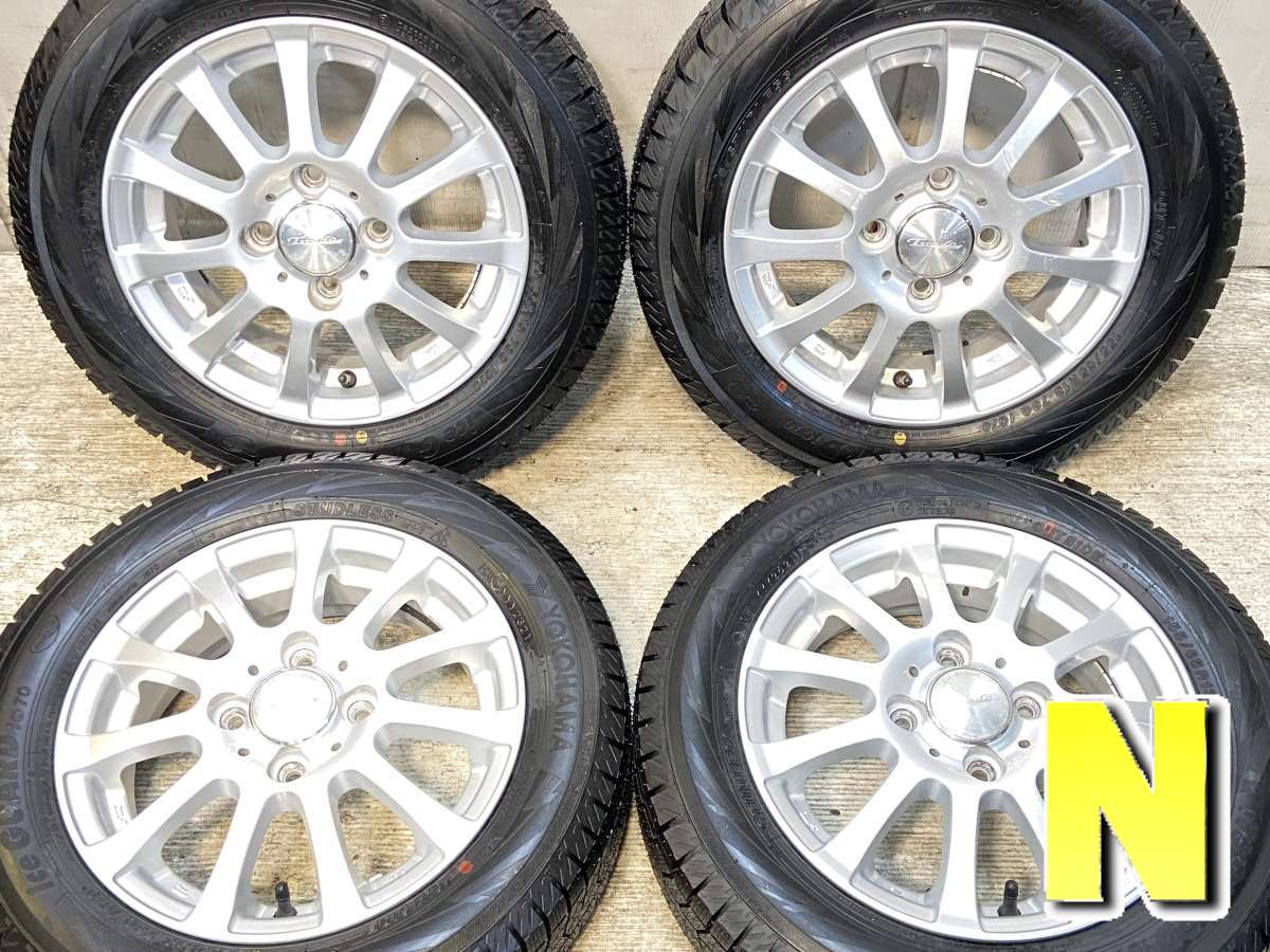 155/65R13 ヨコハマ アイスガード iG70 　 TIRADO 13x4.5 45 100-4穴 中古タイヤ スタッドレスタイヤ ホイールセット 4本セット