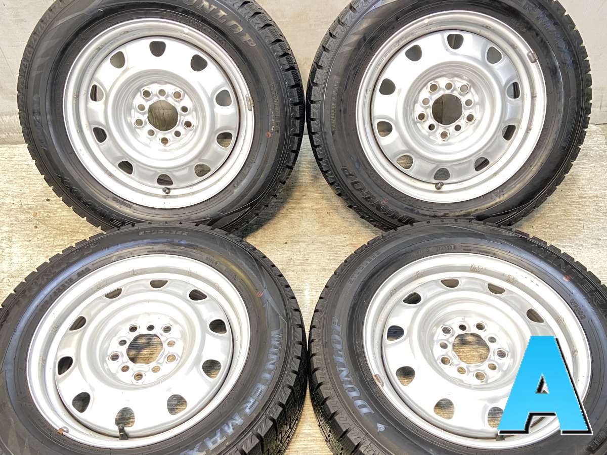 195/65R15 ダンロップ ウィンターマックス WM02 　 TOPY V11 15x6.0 100/114.3-5穴 中古タイヤ スタッドレスタイヤ ホイールセット 4本セット