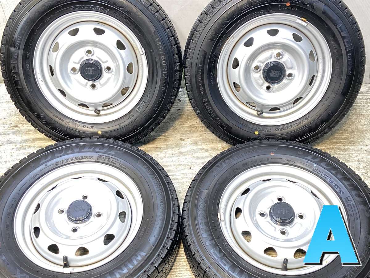 145/8012　80/78　スタッドレス ダイハツ純正鉄ホイール付き　21年製 145/8012 80/78 スタッドレス ダイハツ純正鉄ホイール付き BRIDGESTONE