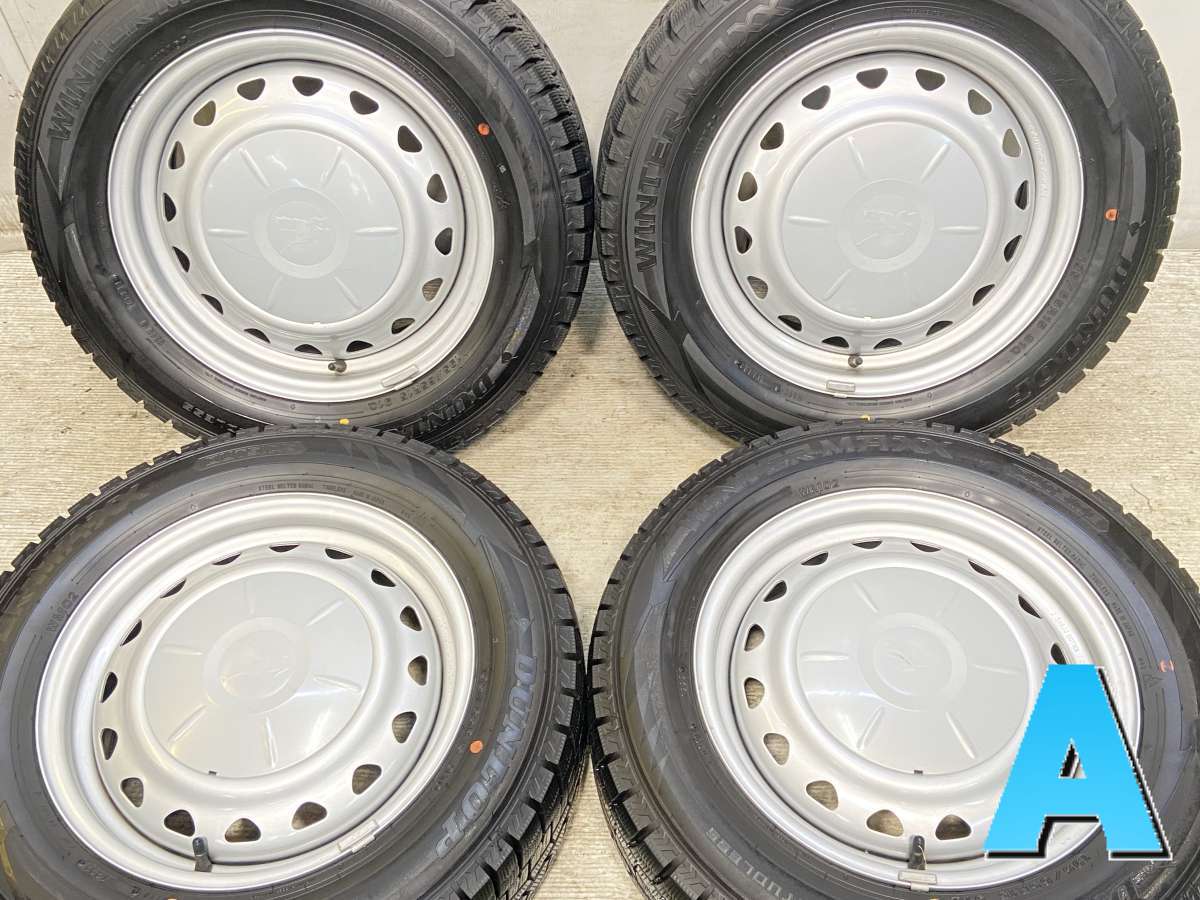 195/65R15 ダンロップ ウィンターマックス WM02 　 キャロウィン AP 15x6.0 100/114.3-5穴 中古タイヤ スタッドレスタイヤ ホイールセット 4本セット