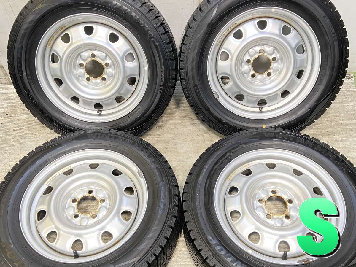 195/65R15 ダンロップ ウィンターマックス WM02 　 TOPY M61 15x6.0 100-5穴 中古タイヤ スタッドレスタイヤ ホイールセット 4本セット
