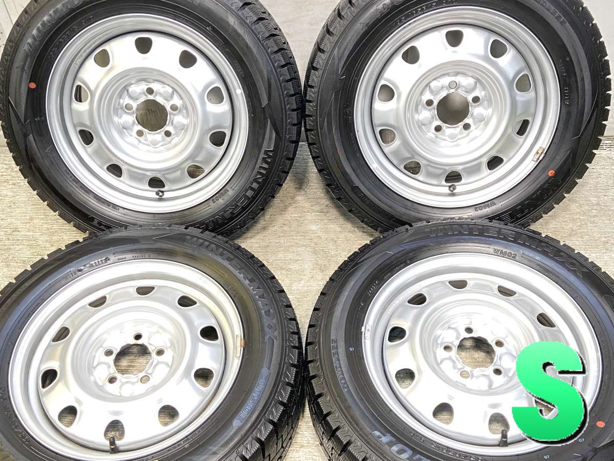 195/65R15 ダンロップ ウィンターマックス WM02 　 TOPY M61 15x6.0 100-5穴 中古タイヤ スタッドレスタイヤ ホイールセット 4本セット