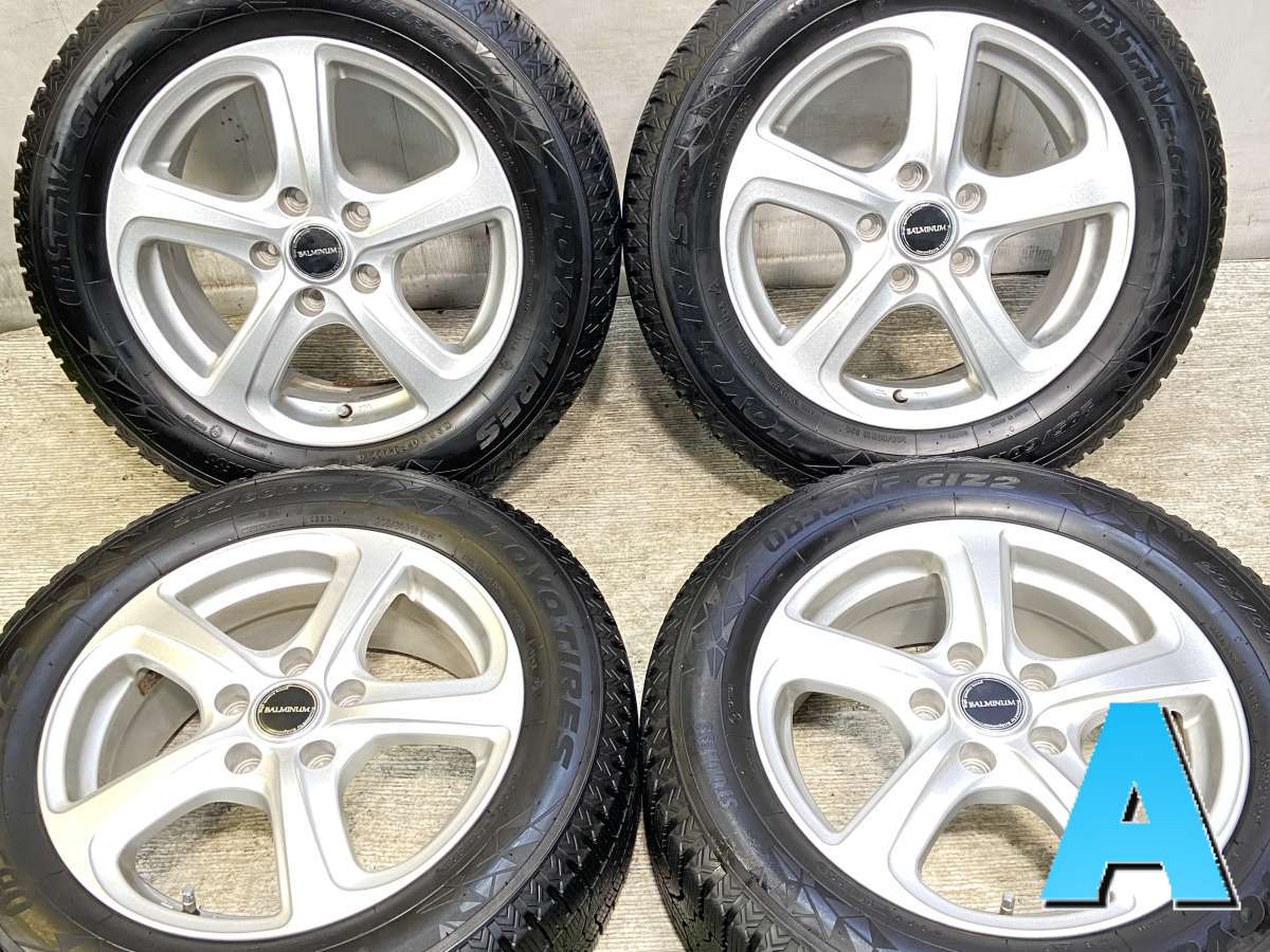 205/60R16 トーヨータイヤ オブザーブ GIZ2 　 BALMINUM 16x6.5 48 114.3-5穴 中古タイヤ スタッドレスタイヤ ホイールセット 4本セット