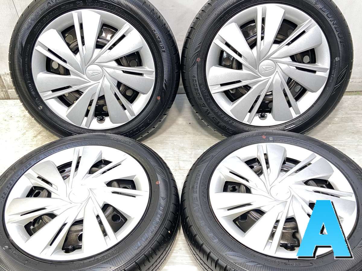 155/65R14 ダンロップ エナセーブ EC300+ ダイハツ純正 14x4.5 100-4穴 中古タイヤ サマータイヤ ホイールセット 4本セット