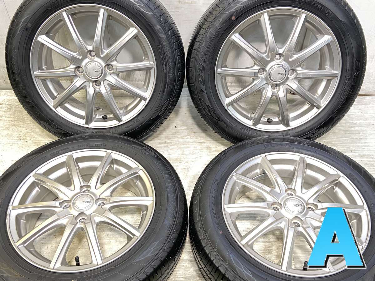 175/65R15 ダンロップ エナセーブ EC204 　 SIBILLA NEXT GS5 15x5.5 50 100-4穴 中古タイヤ サマータイヤ ホイールセット 4本セット