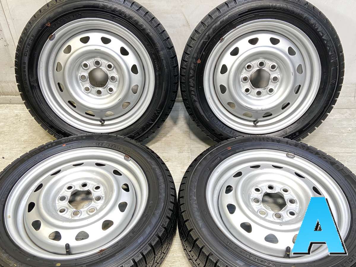 155/65R14 ダンロップ ウィンターマックス 03 　 MN 14x4.5 100/114.3-4穴 中古タイヤ スタッドレスタイヤ ホイールセット 4本セット