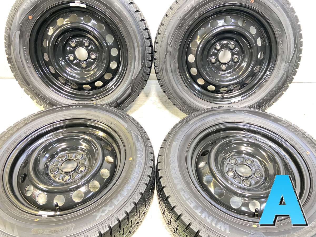 195/65R15 ダンロップ ウィンターマックス WM02 トヨタ純正 L19 15x6.0 40 100-5穴 中古タイヤ スタッドレスタイヤ ホイールセット 4本セット