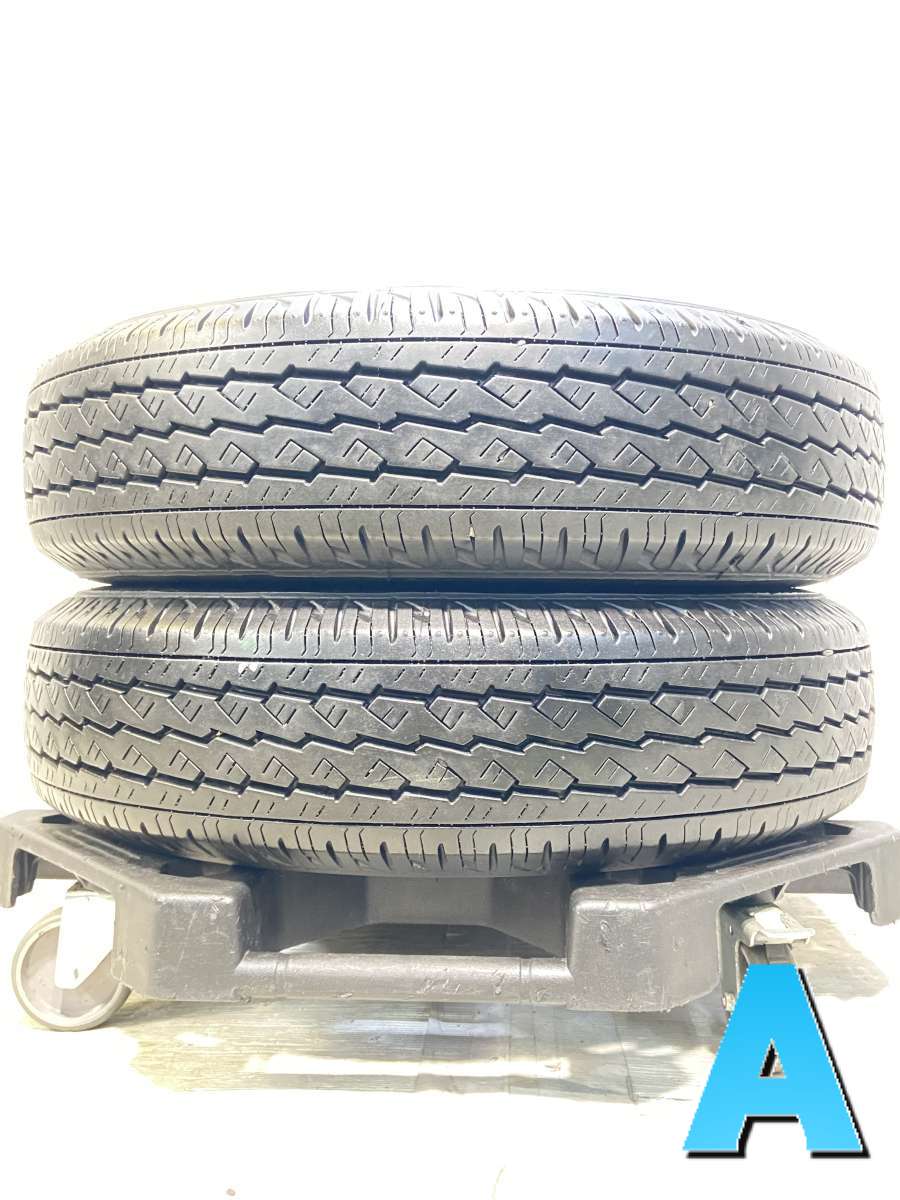 Rakuten - 165/80R14 97/95N LT ブリヂストン V600 中古タイヤ サマータイヤ 2本セット