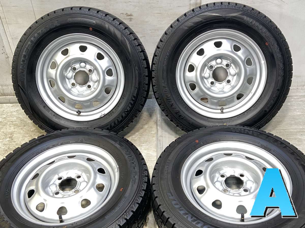 185/70R14 ダンロップ ウィンターマックス WM02 　 TOPY M47A 14x5.0 100-4穴 中古タイヤ スタッドレスタイヤ ホイールセット 4本セット