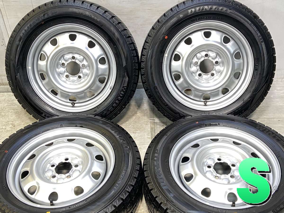 195/65R15 ダンロップ ウィンターマックス WM02 　 TOPY M61 15x6.0 100-5穴 中古タイヤ スタッドレスタイヤ ホイールセット 4本セット