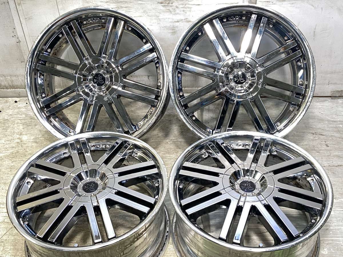 樂天商城 - 17x8.0 43 100/114.3-5穴WEDS ヴィレンズ 魂 中古ホイール 4本セット