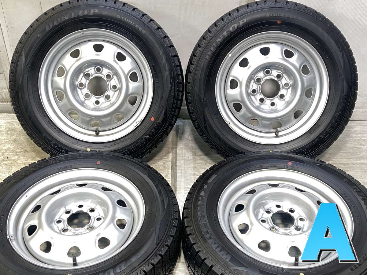 175/70R14 ダンロップ ウィンターマックス WM02 　 SCHWARZ　V6A 14x5.0 100/114.3-4穴 中古タイヤ スタッドレスタイヤ ホイールセット 4本セット