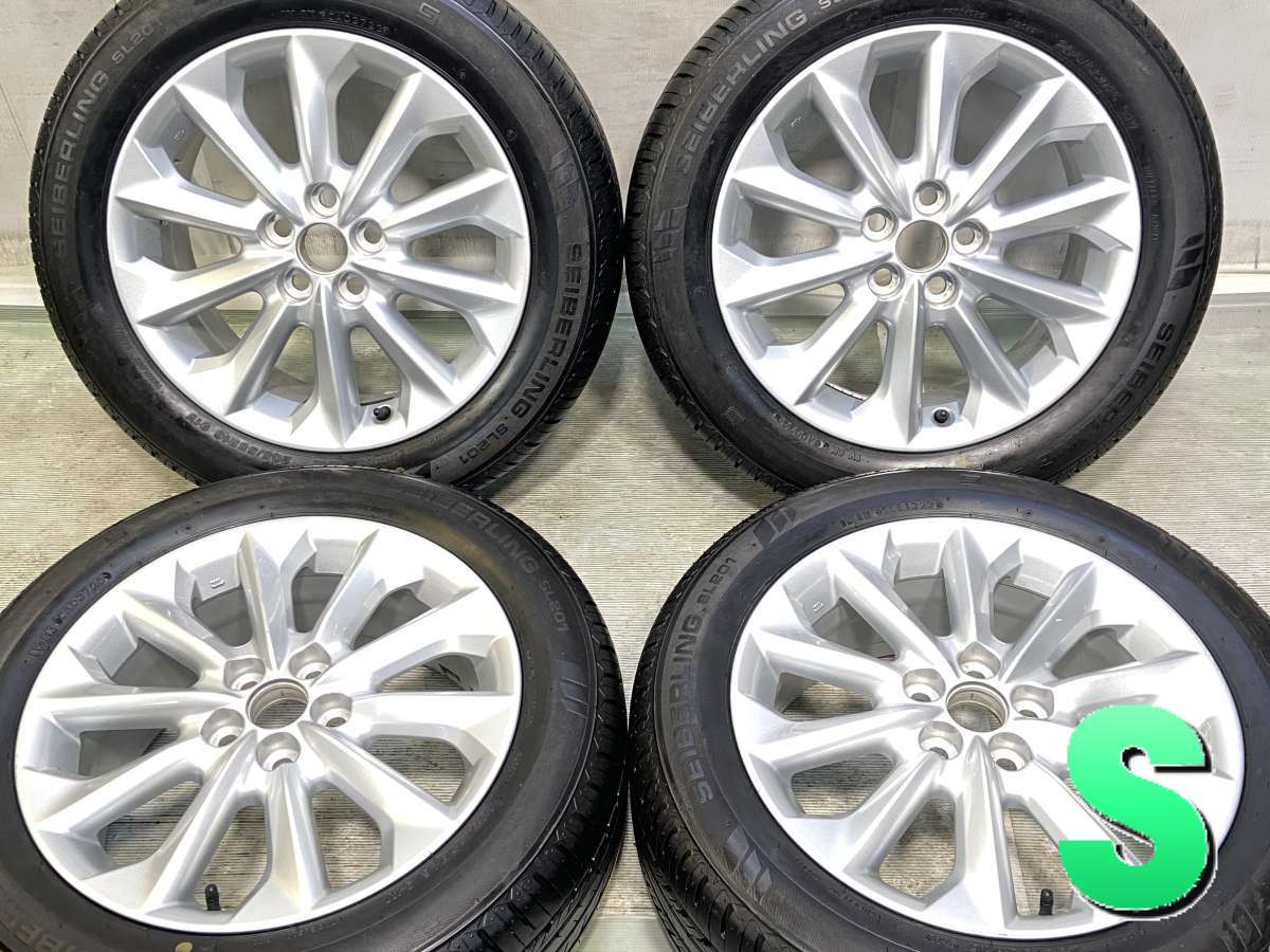205/55R16 セイバーリング SL201 トヨタ純正 16x7.0 50 100-5穴 中古タイヤ サマータイヤ ホイールセット 4本セット