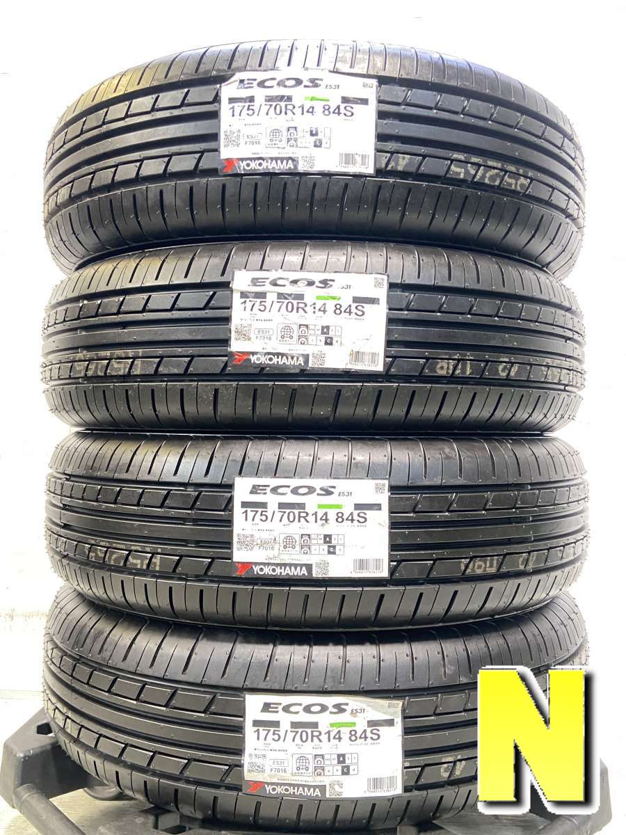 175/70R14 ヨコハマ エコス ES31 中古タイヤ サマータイヤ 4本セット