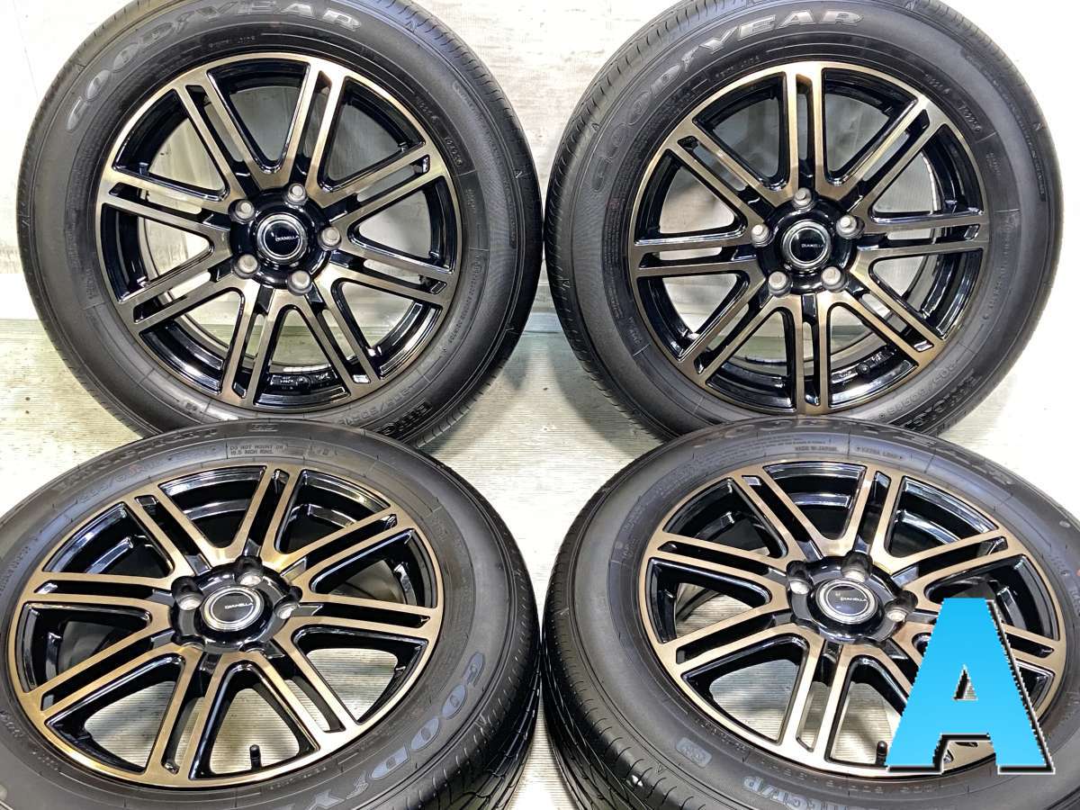 205/60R16 グッドイヤー エフィシエント グリップ 　 DIANELLA 16x6.5 53 114.3-5穴 中古タイヤ サマータイヤ ホイールセット 4本セット