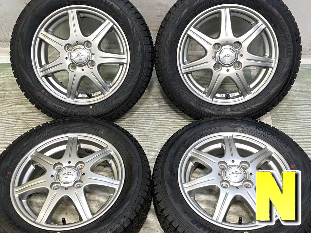 155/65R13 ヨコハマ アイスガード iG70 WEDS ジョーカー 13x4.0 42 100-4穴 中古タイヤ スタッドレスタイヤ ホイールセット 4本セット