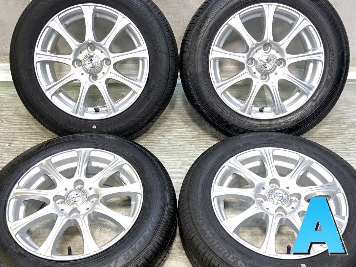 165/70R14 グッドイヤー エフィシェント グリップ ECO EG02 　 JOKER 14x5.5 42 100-4穴 中古タイヤ サマータイヤ ホイールセット 4本セット