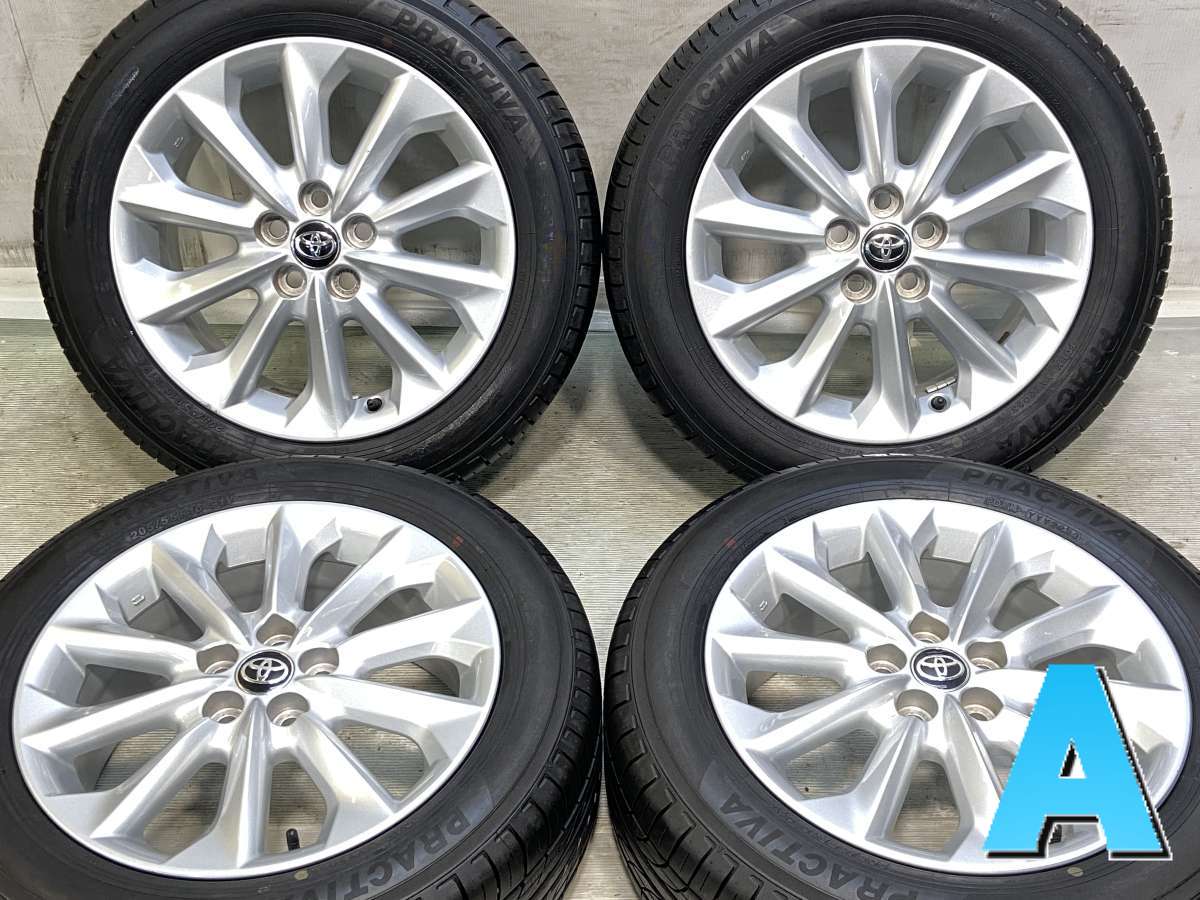 205/55R16 イエローハット PRACTIVA トヨタ純正 16x7.0 50 100-5穴 中古タイヤ サマータイヤ ホイールセット 4本セット