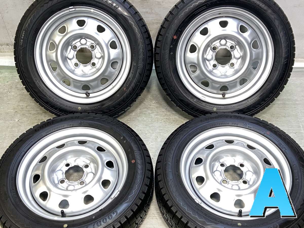 165/65R14 グッドイヤー アイスナビ 8 　 TOPY M47A 14x5.0 38.5 100-4穴 中古タイヤ スタッドレスタイヤ ホイールセット 4本セット