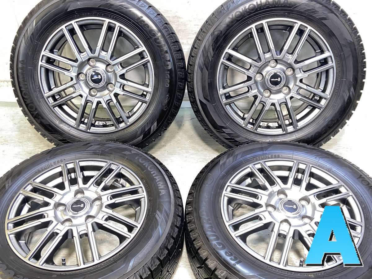 195/65R15 ヨコハマ アイスガード iG60 　 ティラード 15x6.0 53 114.3-5穴 中古タイヤ スタッドレスタイヤ ホイールセット 4本セット