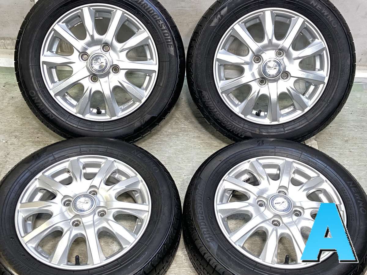 155/65R13 ブリヂストン NEWNO 　 JOKER 13x4.0 45 100-4穴 中古タイヤ サマータイヤ ホイールセット 4本セット