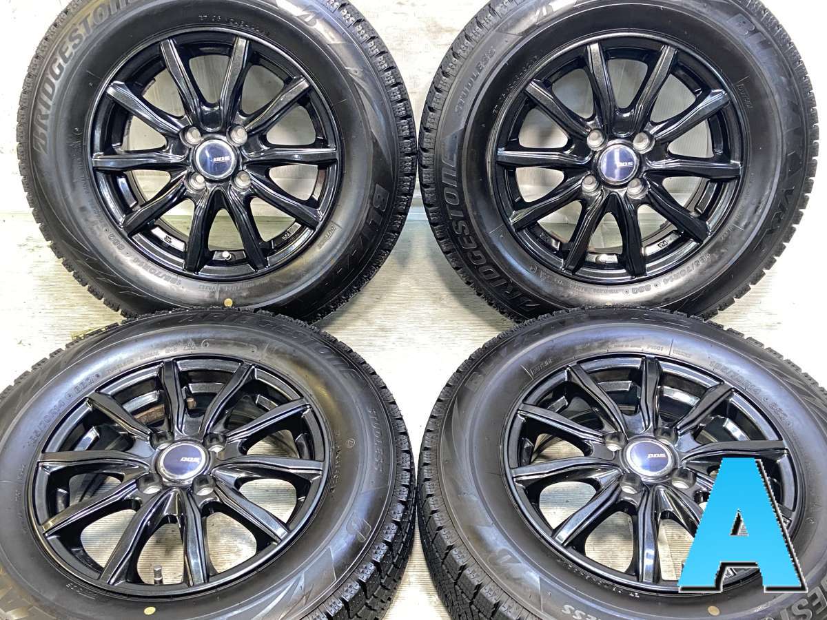 185/70R14 ブリヂストン ブリザック VRX2 　 DOS 14x5.5 38 100-4穴 中古タイヤ スタッドレスタイヤ ホイールセット 4本セット