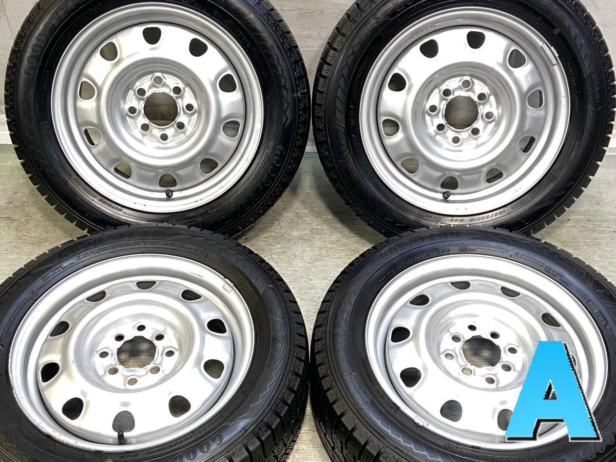 185/60R15 グッドイヤー アイスナビ 8 　 TOPY V13 15x5.5 42 100/114.3-4穴 中古タイヤ スタッドレスタイヤ ホイールセット 4本セット