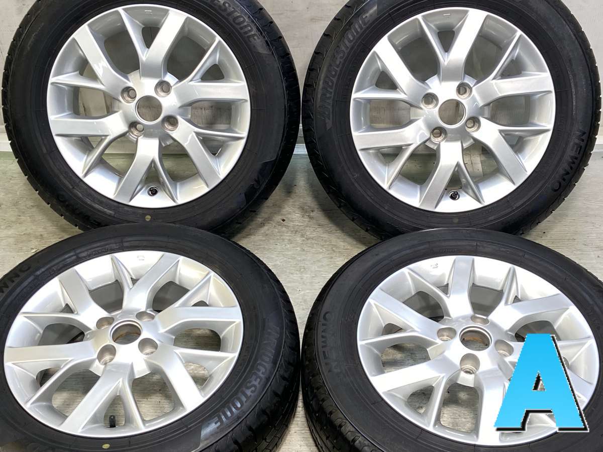 185/65R15 ブリヂストン NEWNO 日産純正 15x5.5 40 100-4穴 中古タイヤ サマータイヤ ホイールセット 4本セット