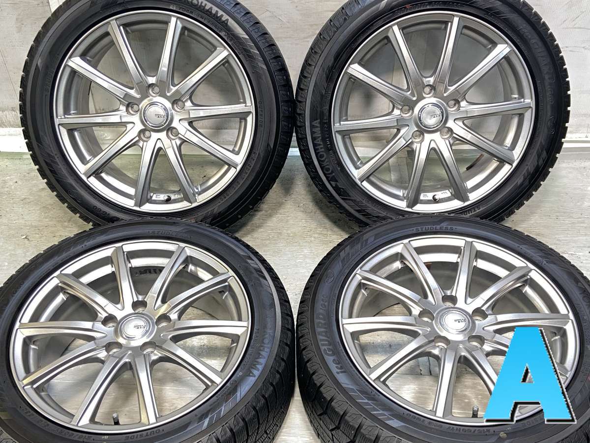 215/50R17 ヨコハマ アイスガード iG60 　 SIBLLA 17x7.0 48 114.3-5穴 中古タイヤ スタッドレスタイヤ ホイールセット 4本セット